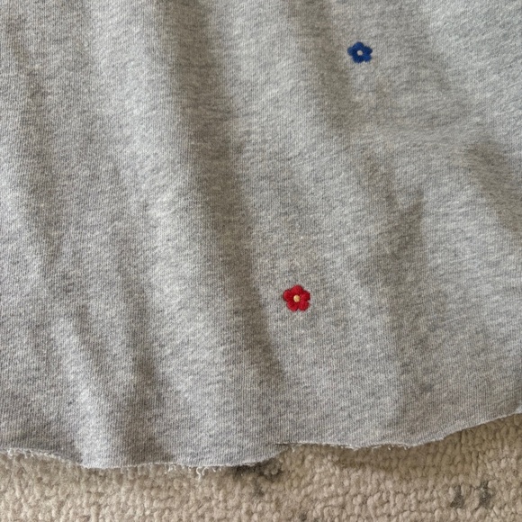 Gray and Floral Cropped Sweatshirt- Rails - Picture 3 of 6